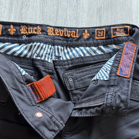 Rock Revival Black Skinny Jeans - Picture 7 of 15